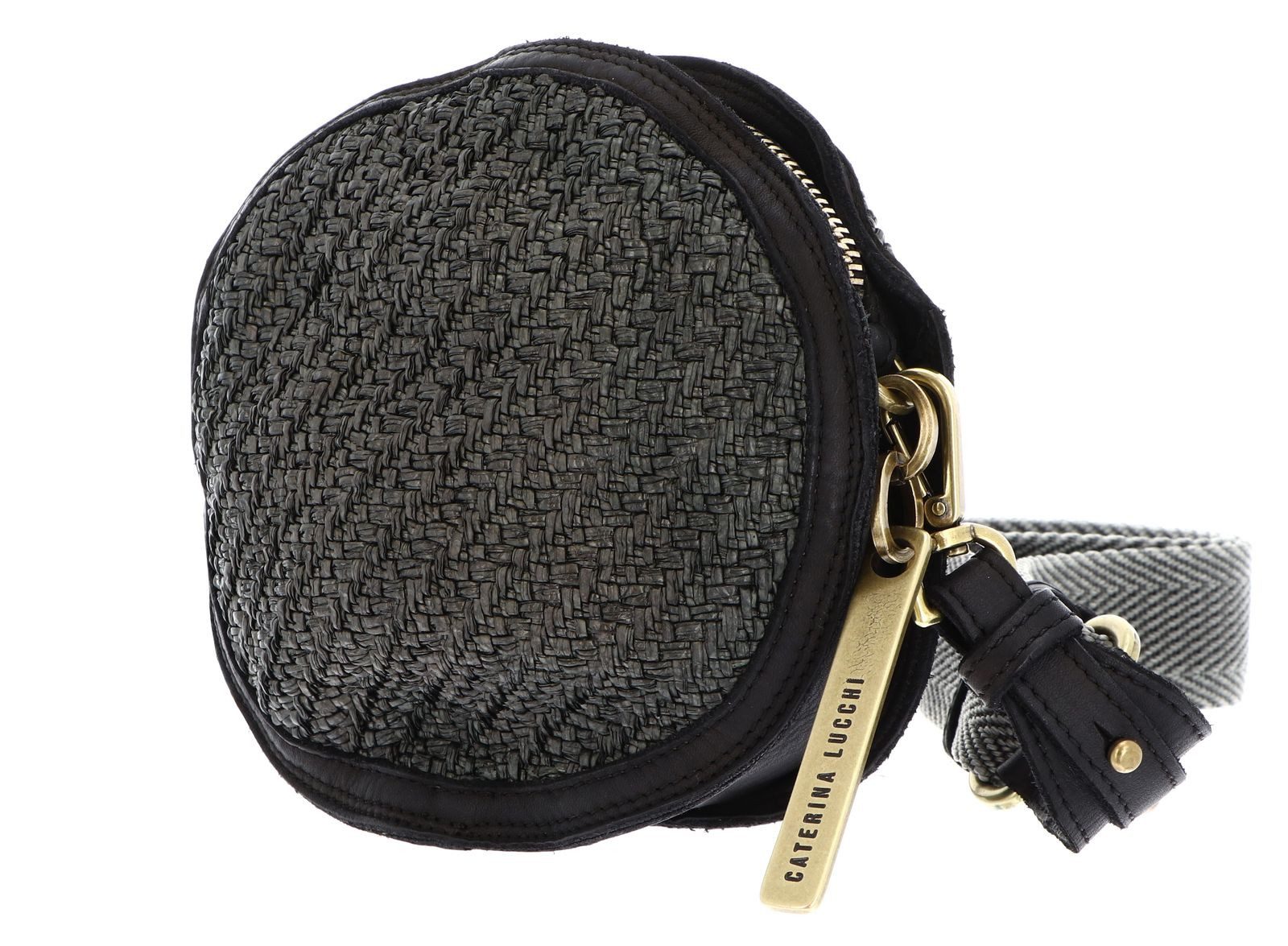 Caterina Lucchi Umhängetasche Elettra Round Crossbody Bag, aus echtem Kalbsleder