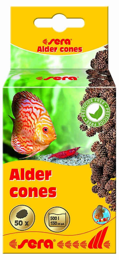 Sera Aquariendeko »Schwarzerlenzapfen sera Alder cones 50 Stück«