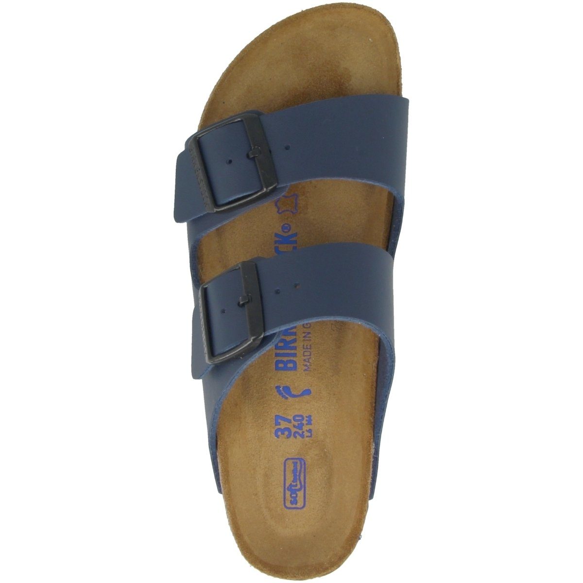 Weichbettung Sandale SFB schmal Birko-Flor Schmal Blue Birkenstock Arizona