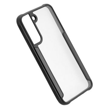 Hama Smartphone-Hülle Cover "Metallic Frame" für Samsung Galaxy S22(5G), Transparent,Schwarz