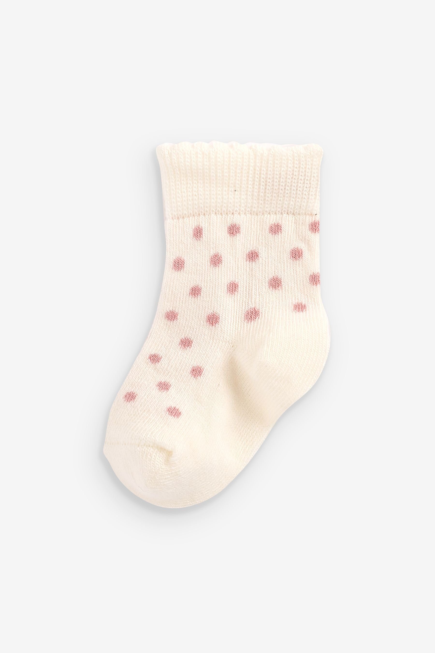 Pink x Spot Kurzsocken 5 Next Baby-Socken (5-Paar)