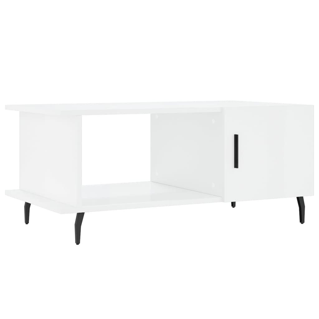 Couchtisch Couchtisch Hochglanz-Weiß 90x50x40 cm Holzwerkstoff