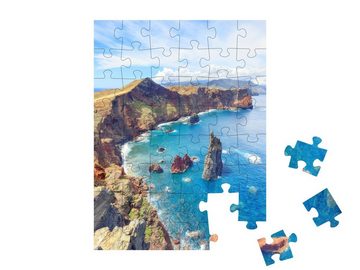 puzzleYOU Puzzle Spektakuläres Klippenpanorama, Madeira, Portugal, 48 Puzzleteile, puzzleYOU-Kollektionen Portugal