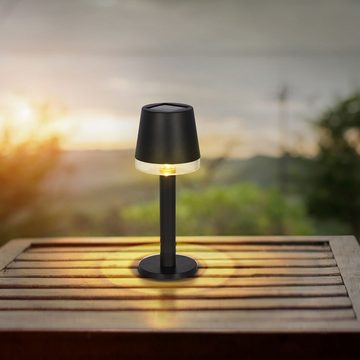 Globo LED Solarleuchte Tischlampe Kabellos Solar Akku Tischleuchte Außen Solarleuchte