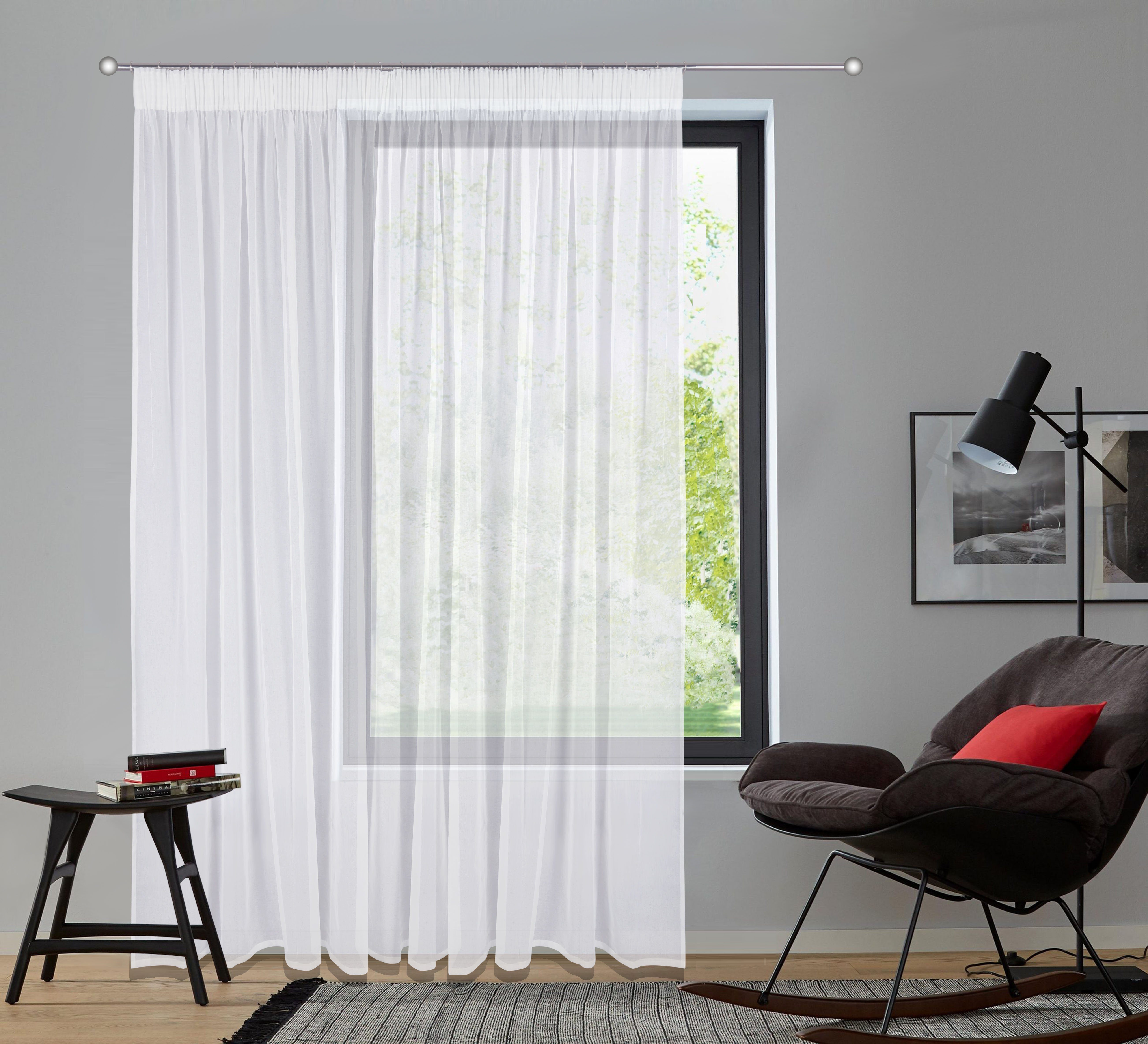 my home Gardine Dolly (1 St), Multifunktionsband, transparent, Transparent, günstig online kaufen