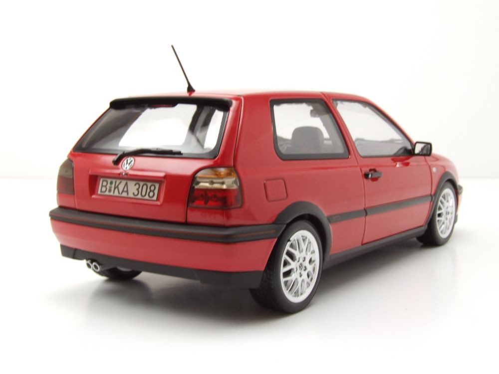 Norev Modellauto VW Golf 3 GTI 1996 rot, Maßstab 1:18