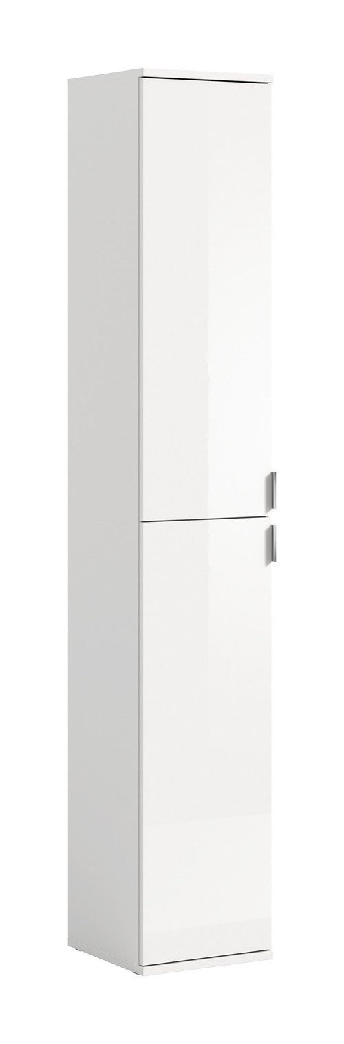 Kleiderschrank Garderobenschrank Projekt X, weiß Hochglanz
