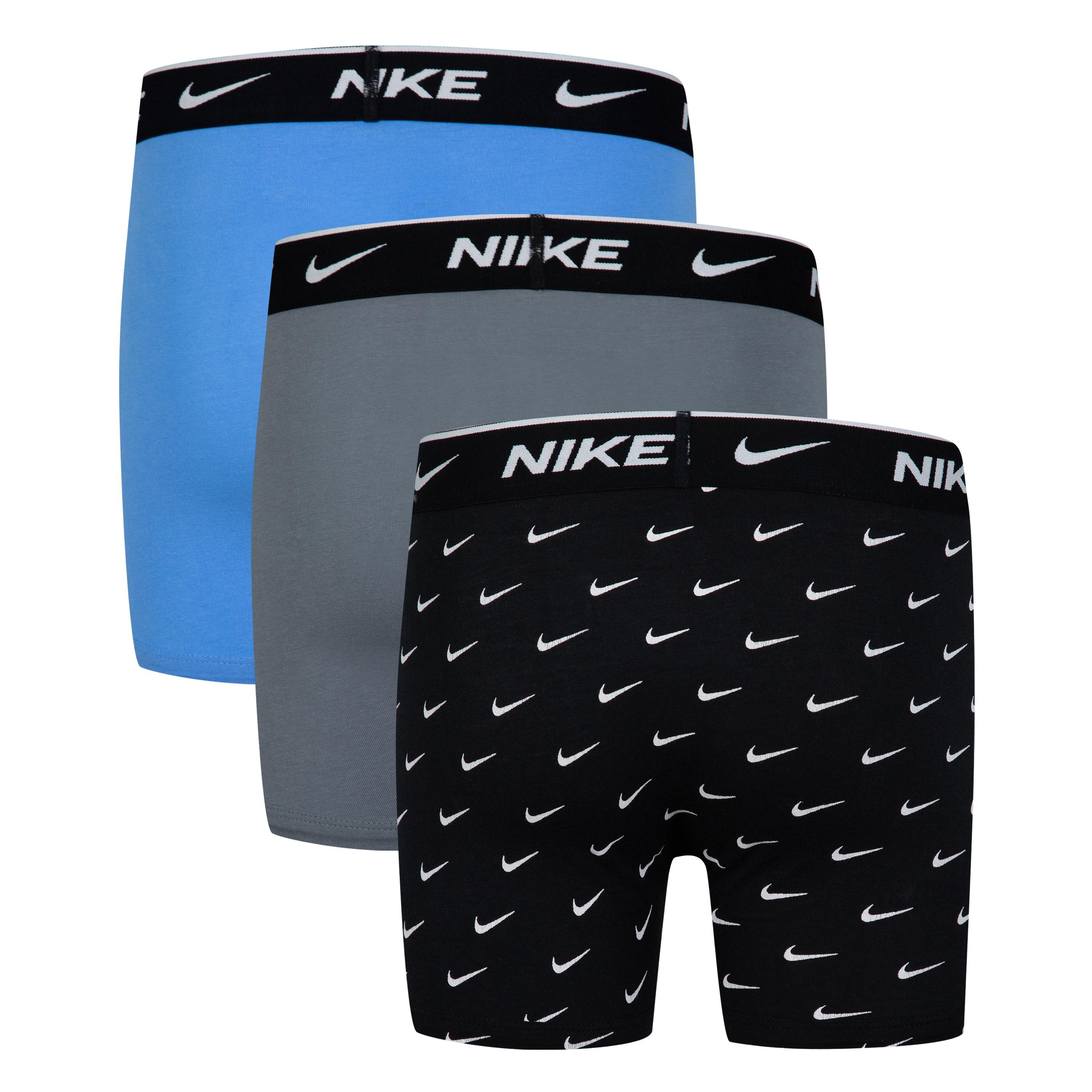 Nike Sportswear Boxershorts PRINTED EVERYDAY COTTON 3PK BOXER BRIEF - für Kinder (Packung, 3-St., 3er-Pack) aus Baumwolle und Elasthan, dreierpack, strapazierfähig