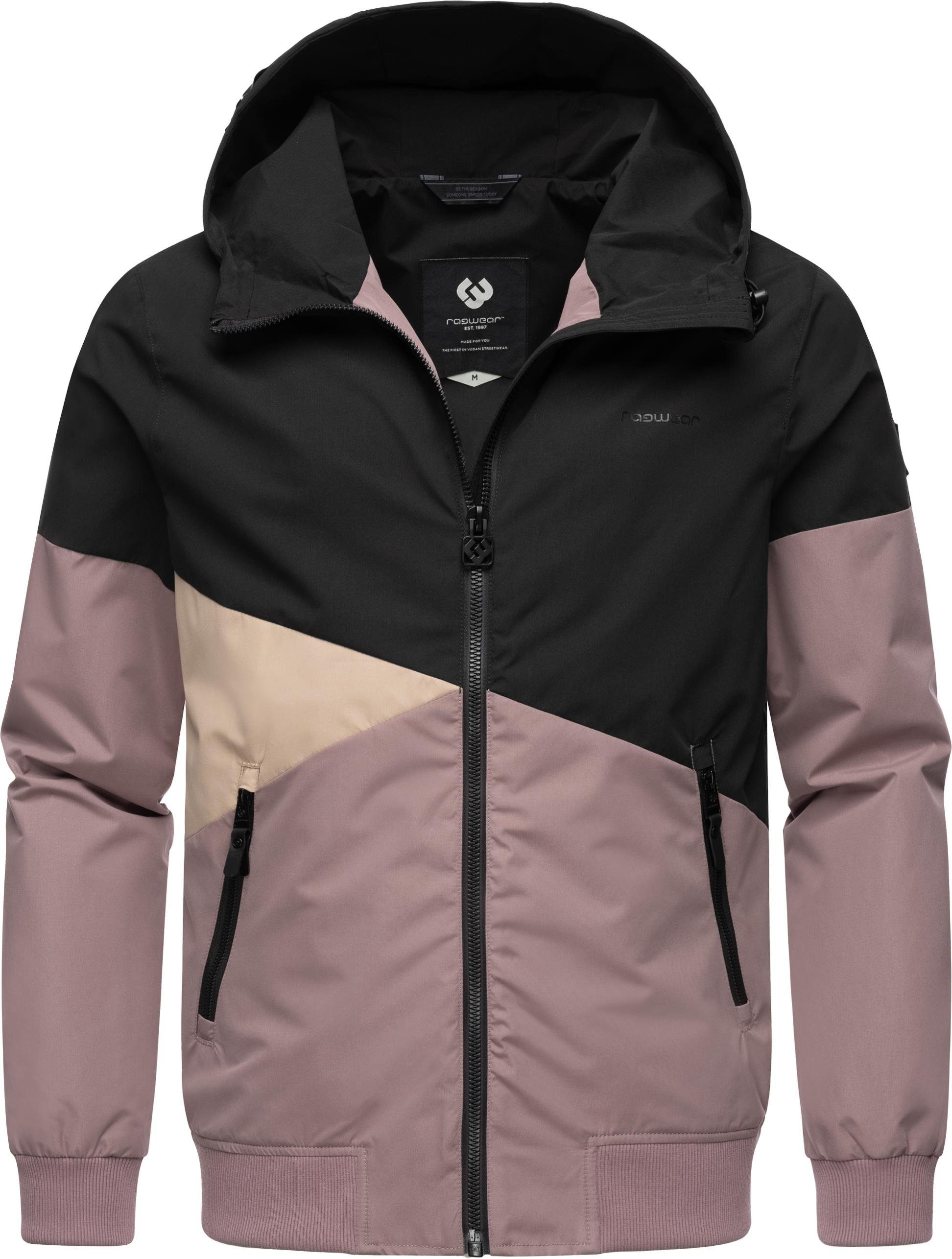 Ragwear Outdoorjacke Renad Ultraleichte wasserdichte Herren Übergangsjacke mit Kapuze