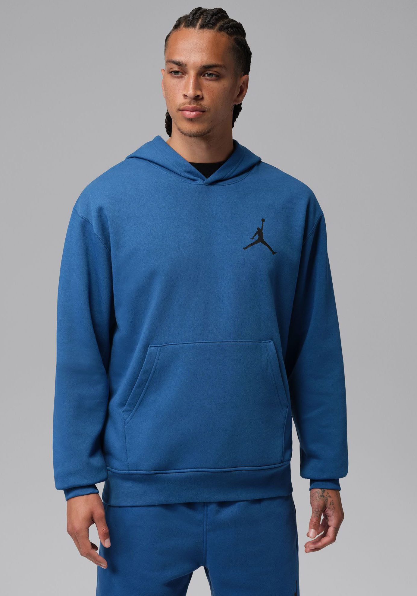 Jordan Kapuzensweatshirt M J JUMPMAN FLC PO 2 mit Rundhalsausschnitt, atmungsaktives Material, normale Schnittform