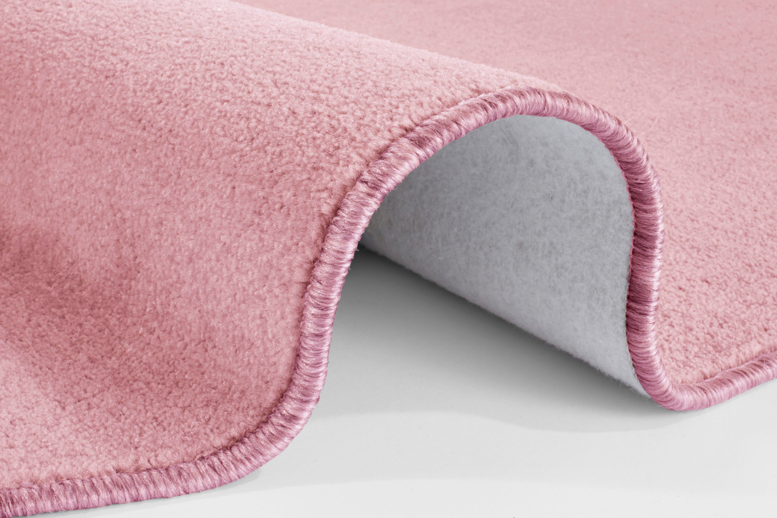 HANSE Home Teppich Shashi, rund, Höhe: 8,5 mm, Kurzflor, Unifarben, Teppich, Weich, Esszimmer, Kinderzimmer, Flur