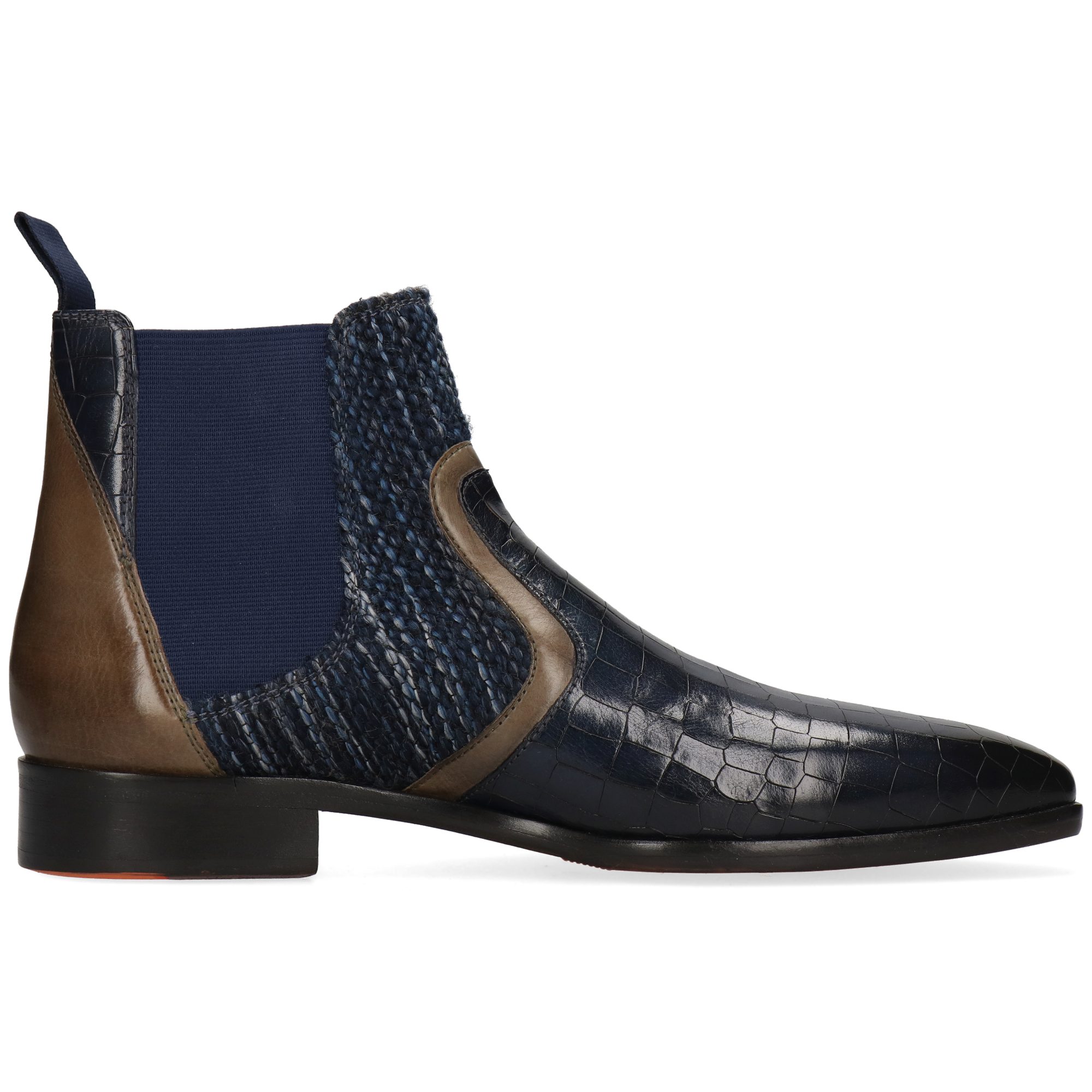 Melvin & Hamilton Lewis 26 Leder-Chelsea Boots für Herren Stiefelette Flache Absätze, Echtes Leder, Vegetabile Gerbung