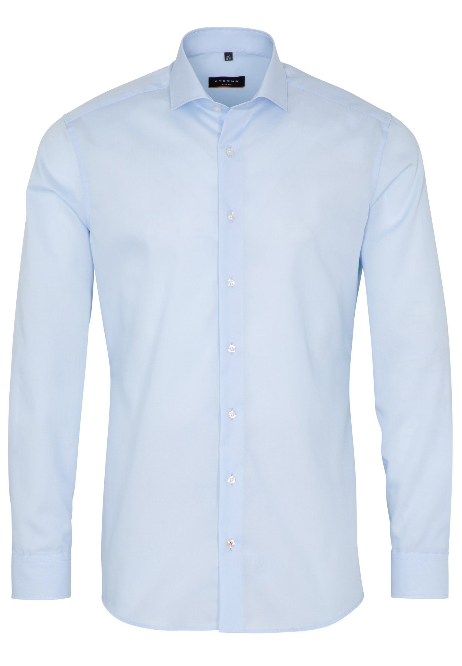 Eterna Langarmhemd SLIM FIT hellblau