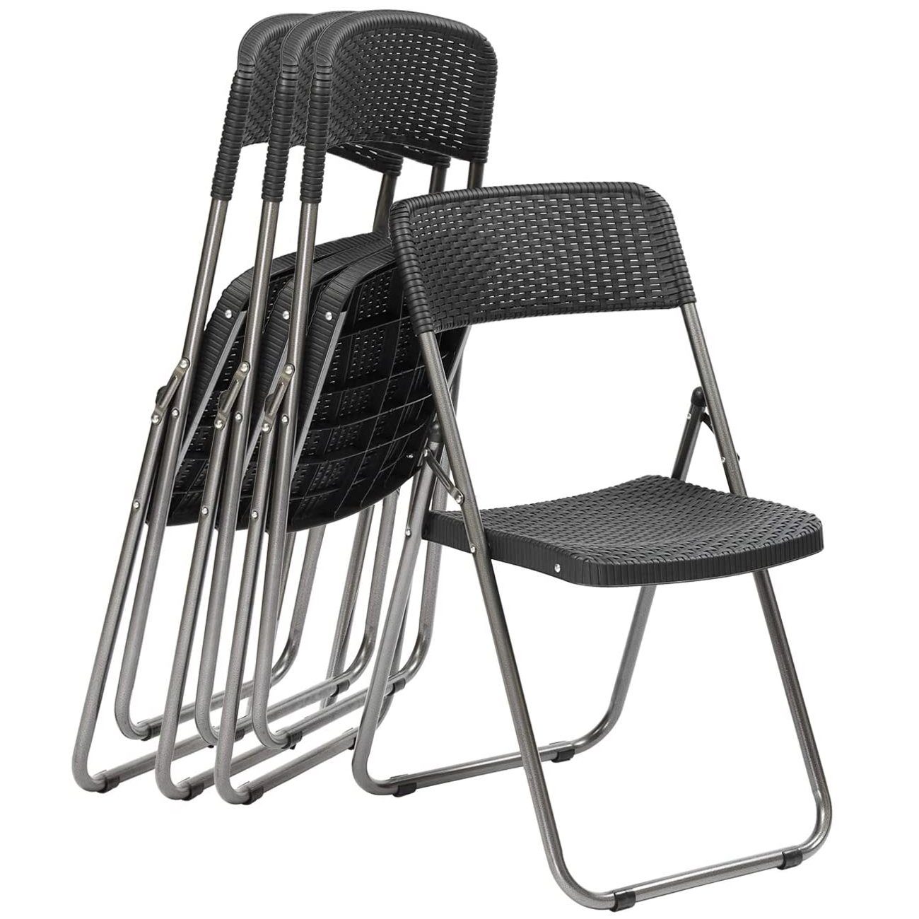 Sekey Klappstuhl Gartenstuhl Klappbar Klappstuhl Polyrattan Campingstuhl Wa günstig online kaufen