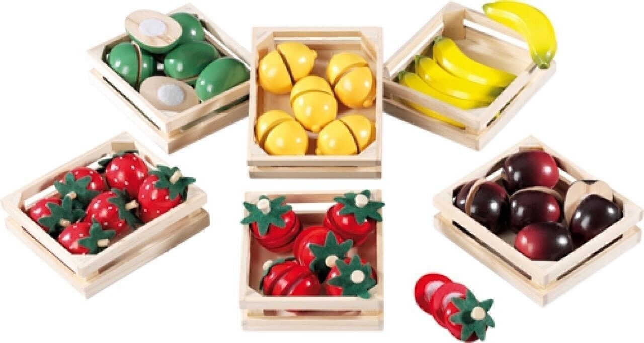 Idee+Spiel Spiel FUN Früchteset Holz - Іграшки zum Zerschneiden für Kinder