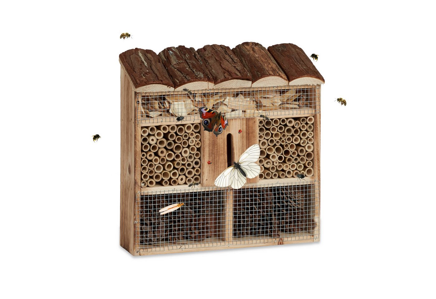 relaxdays Insektenhotel zum Aufhängen, (1-St), A