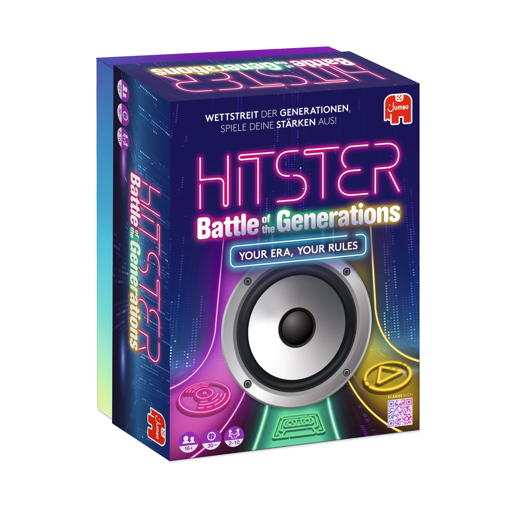 Jumbo Spiele Spiel Hitster - Battle of the Generations - Deutsche Version, Partyspiel
