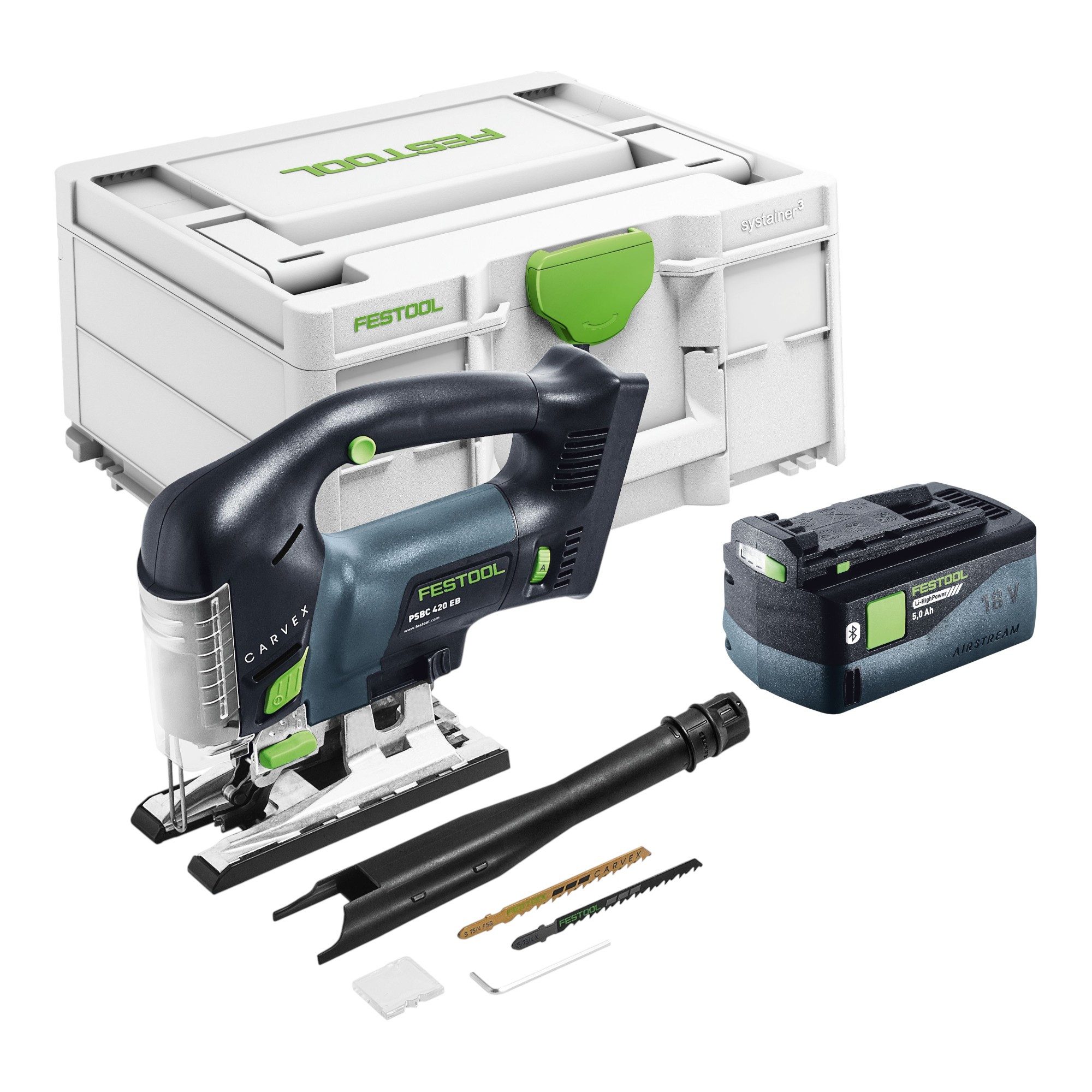 FESTOOL Kompakt-Handkreissäge PSBC 420 EB-Basic 18 V 120 mm + 1x Akku 5,0 Ah + Systainer