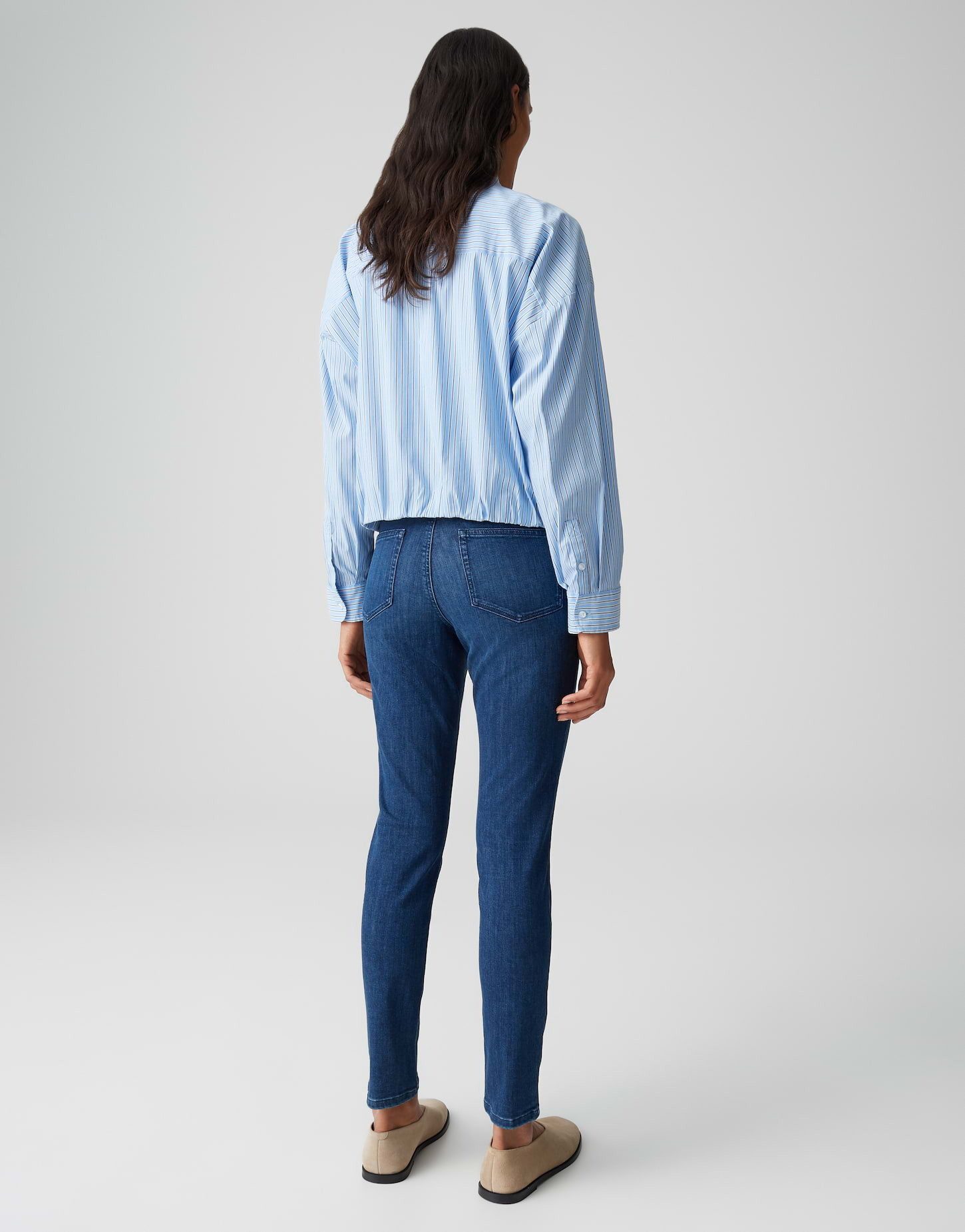 OPUS PANTS Skinny-fit-Jeans ENJA EASE mit Powerstretch Low Rise Ankle, Spanish Cotton, Zip-Fly