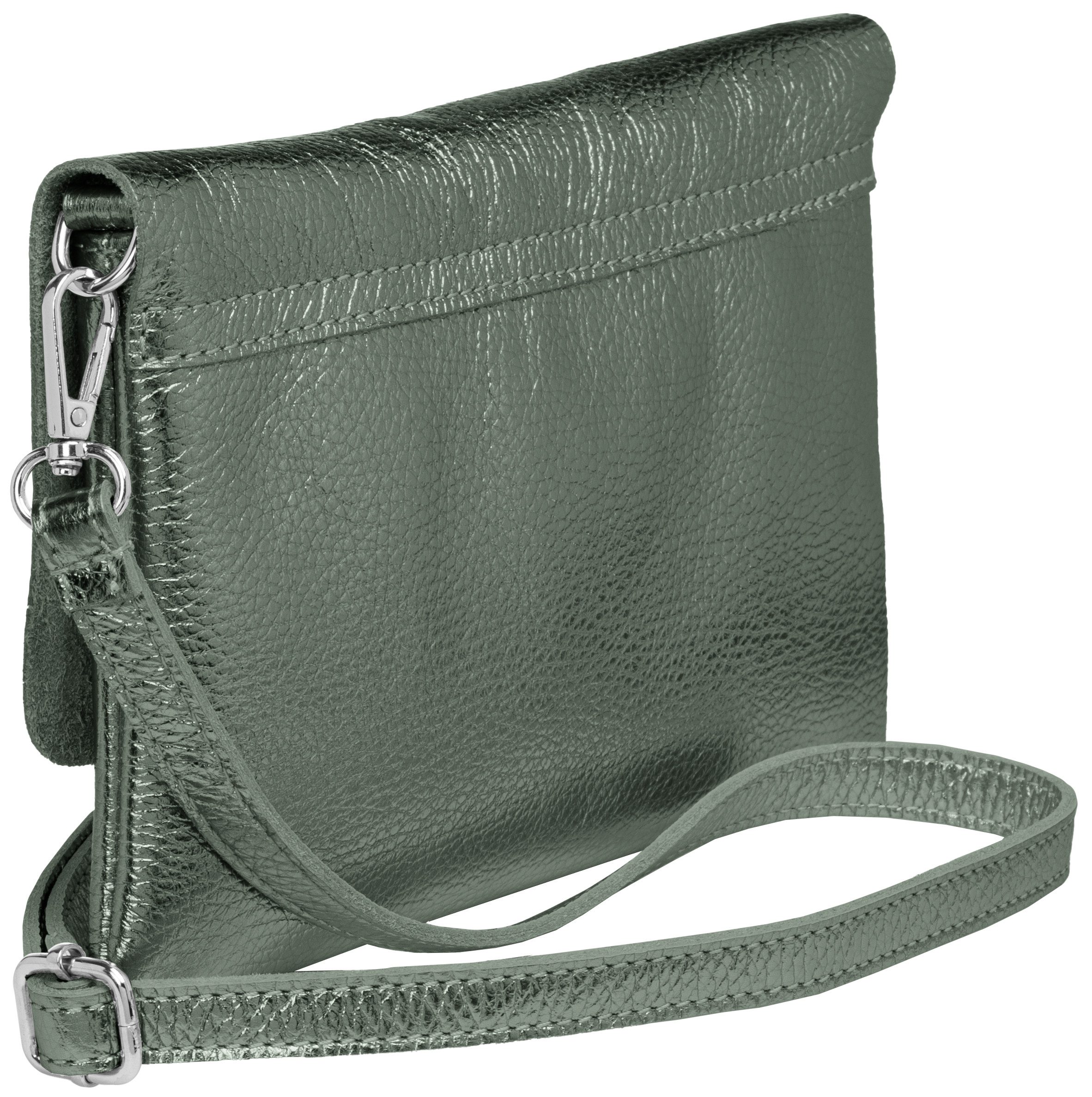 Caspar Clutch Abendtasche Damen Leder Handtasche - CLASSIC LINE - Modell No.835, leicht, elegant & unempfindlich - 100% Echtleder - Handmade in Italy – Bild 3 von 5