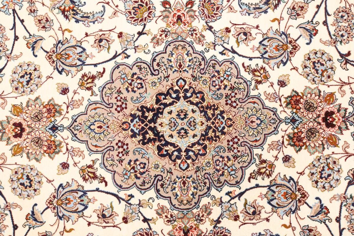 mm Nain 149x225 Höhe: rechteckig, Handgeknüpfter 6 Isfahan Orientteppich Trading, Orientteppich, Seidenkette