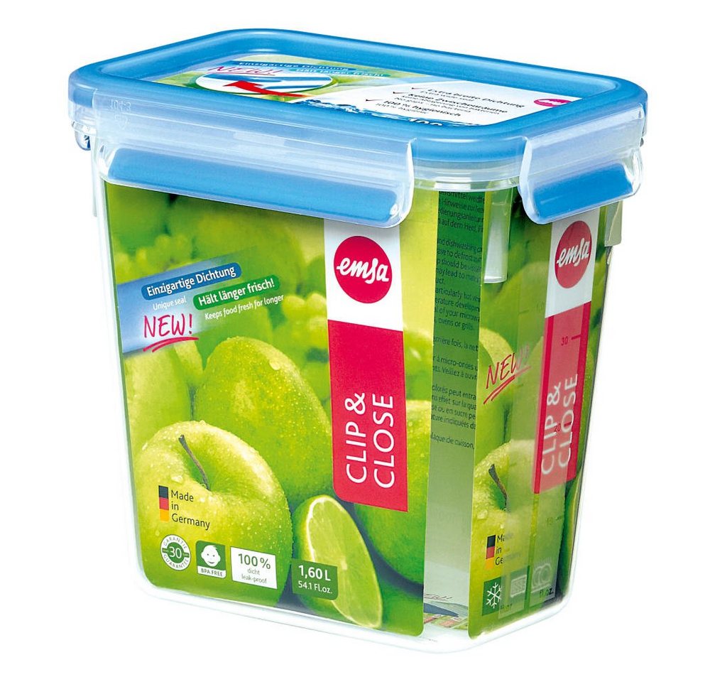 Emsa Frischhaltedose Clip & Close 1.6 L, Kunststoff, (1-tlg)