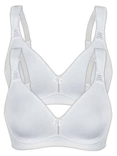 Sassa Set: Sport-BH 2er Sparpack Sport-BH ohne Bügel SPORTS BRAS (Spar-Set, 2-tlg) Stützfunktion