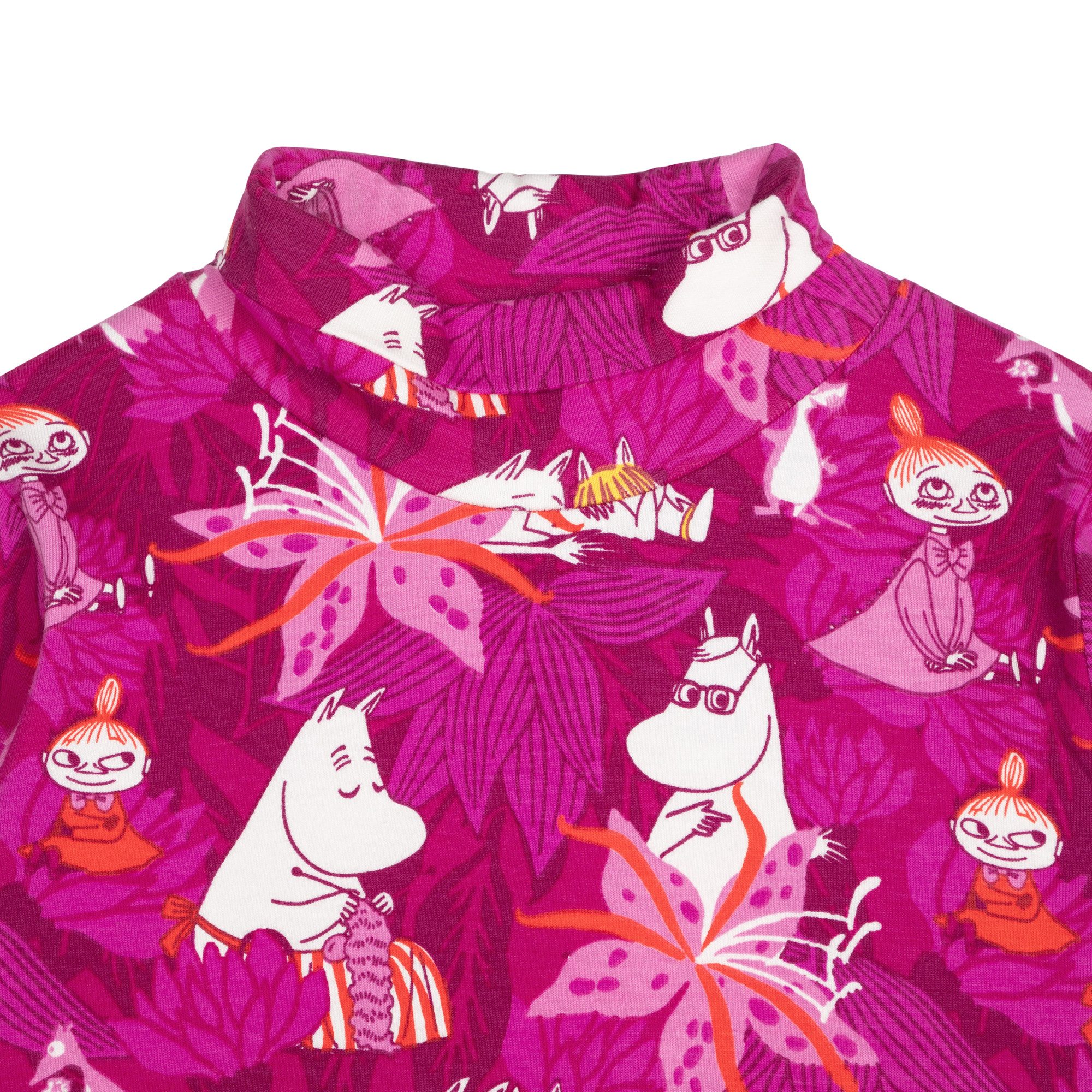Moomin by Martinex Langarmshirt Moomin by Martinex Langarmshirt Rosa mit Moomin und Amaryllis-Print