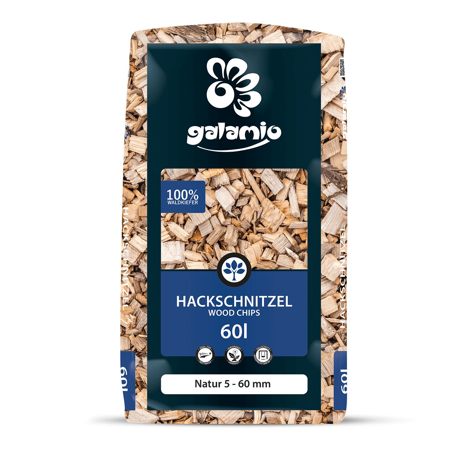 GALAMIO Holzhäcksel Natur, (Palette, 39-St)