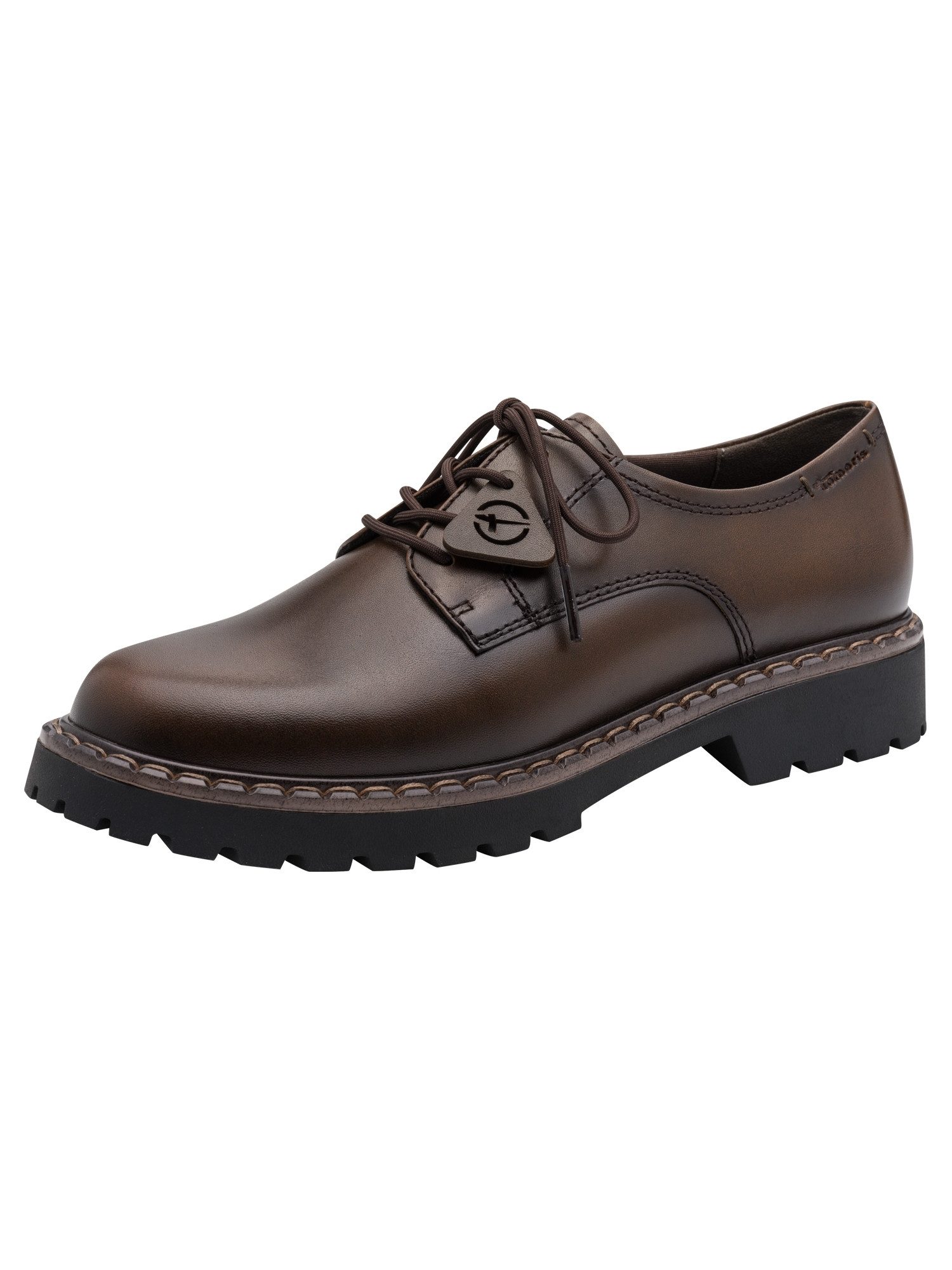 Tamaris TOUCH-IT aus Leder kein Absatz 1-23351-47 Schnürschuh TOUCH-IT