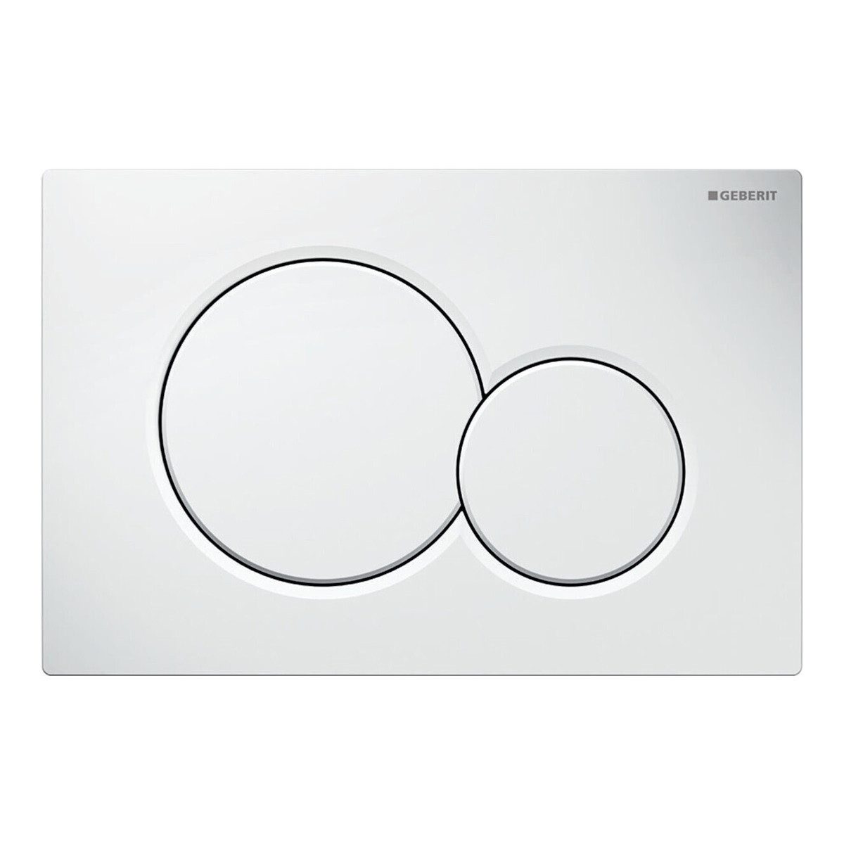 GEBERIT Betätigungsplatte 115.770.11.5, (1 tlg), Geberit Sigma01 Betätigungsplatte für 2-Mengen-Spülung, Round