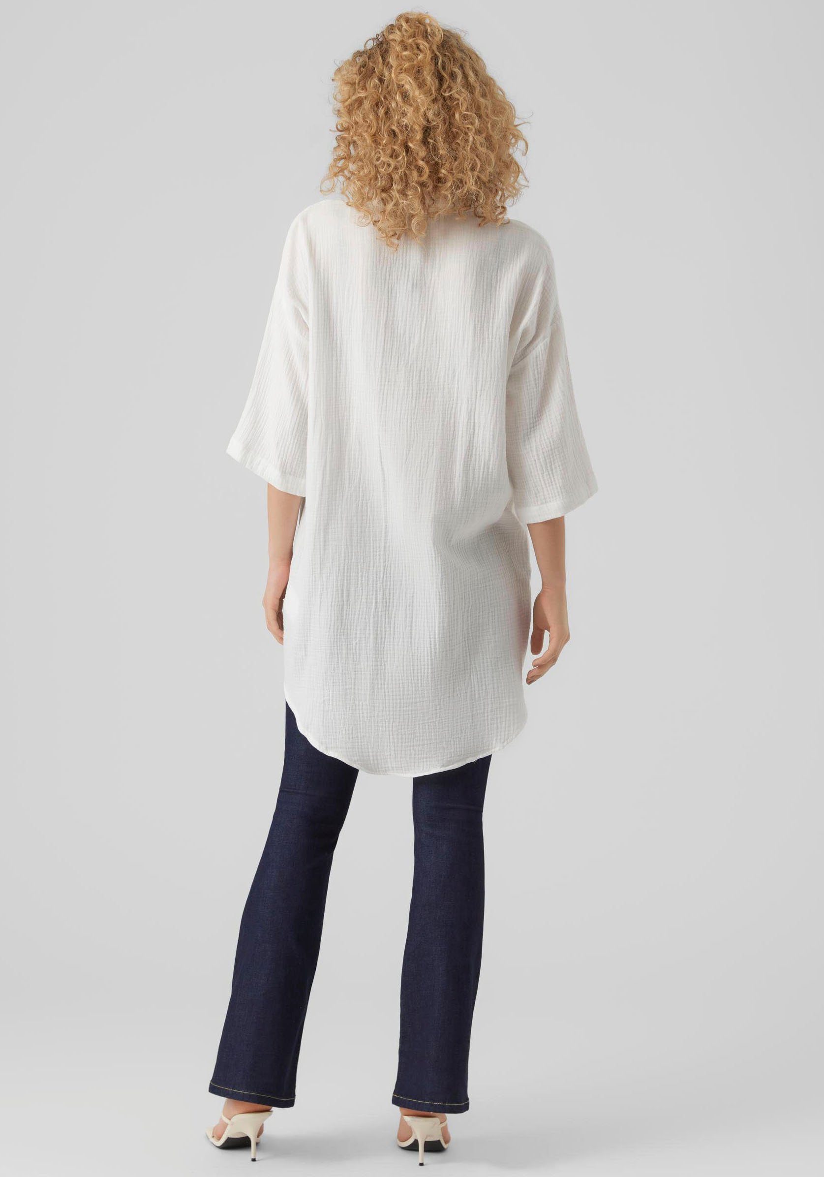 Vero Moda Hemdblusenkleid VMNATALI 3/4 LONG OVERSHIRT NOOS Sommerkleid, mit günstig online kaufen