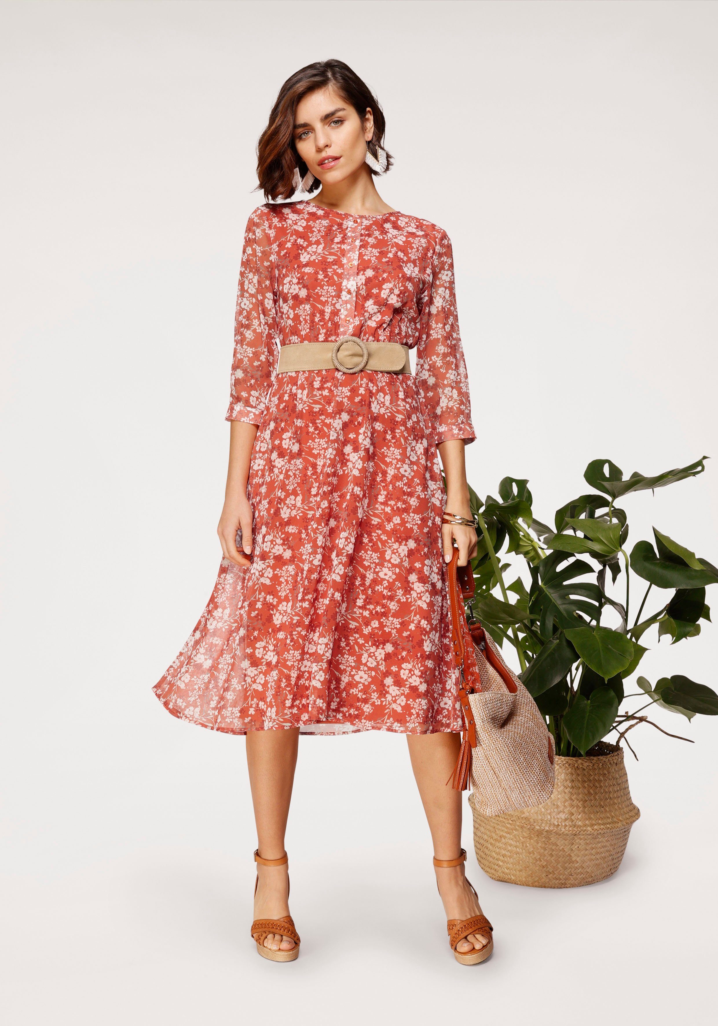 Rote Chiffonkleider Online Kaufen Kleid Aus Chiffon Otto 