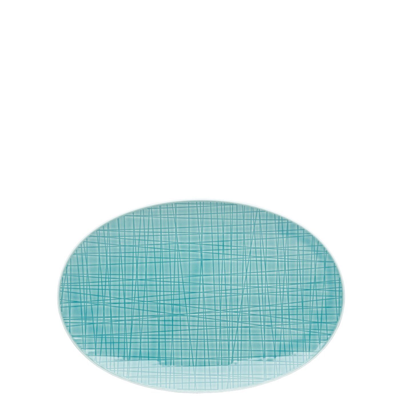Rosenthal Servierplatte Mesh Colours Aqua Platte 25 cm, Porzellan, (1-tlg)