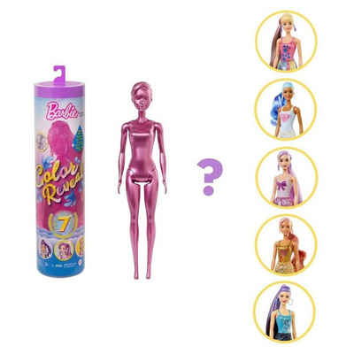 Mattel® Anziehpuppe Mattel GTR93 sort. - Barbie - Color Reveal - Puppe, Überraschungsset mit Zubehör, Farbschimmer(gwc55)