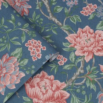 LAURA ASHLEY Vliestapete Tapestry Floral, FSC® zertifiziert, mit lebhaftem Druck, 10 Meter Länge