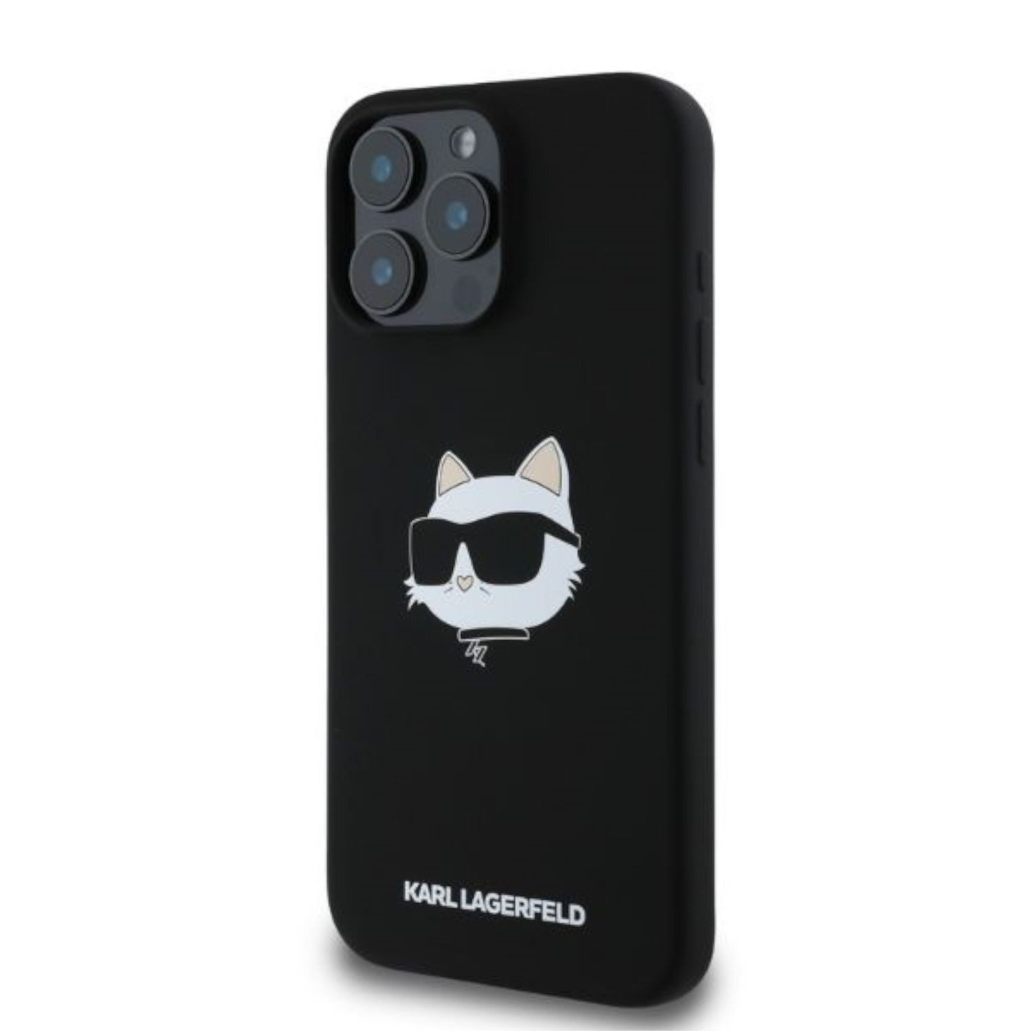 KARL LAGERFELD Smartphone-Hülle Karl Lagerfeld Apple iPhone 16 Pro Max Silicone Choupette Head MagSafe