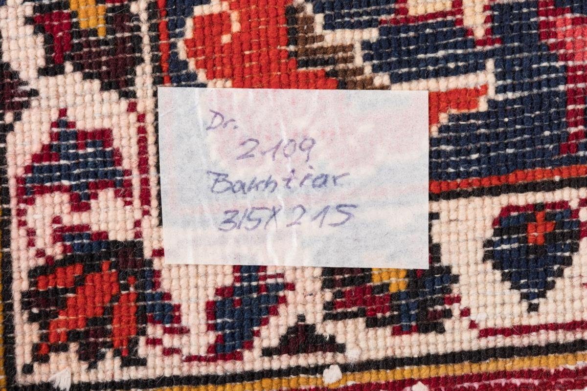 Orientteppich Orientteppich Nain Handgeknüpfter Perserteppich, 12 215x315 rechteckig, Bakhtiar mm / Trading, Höhe: