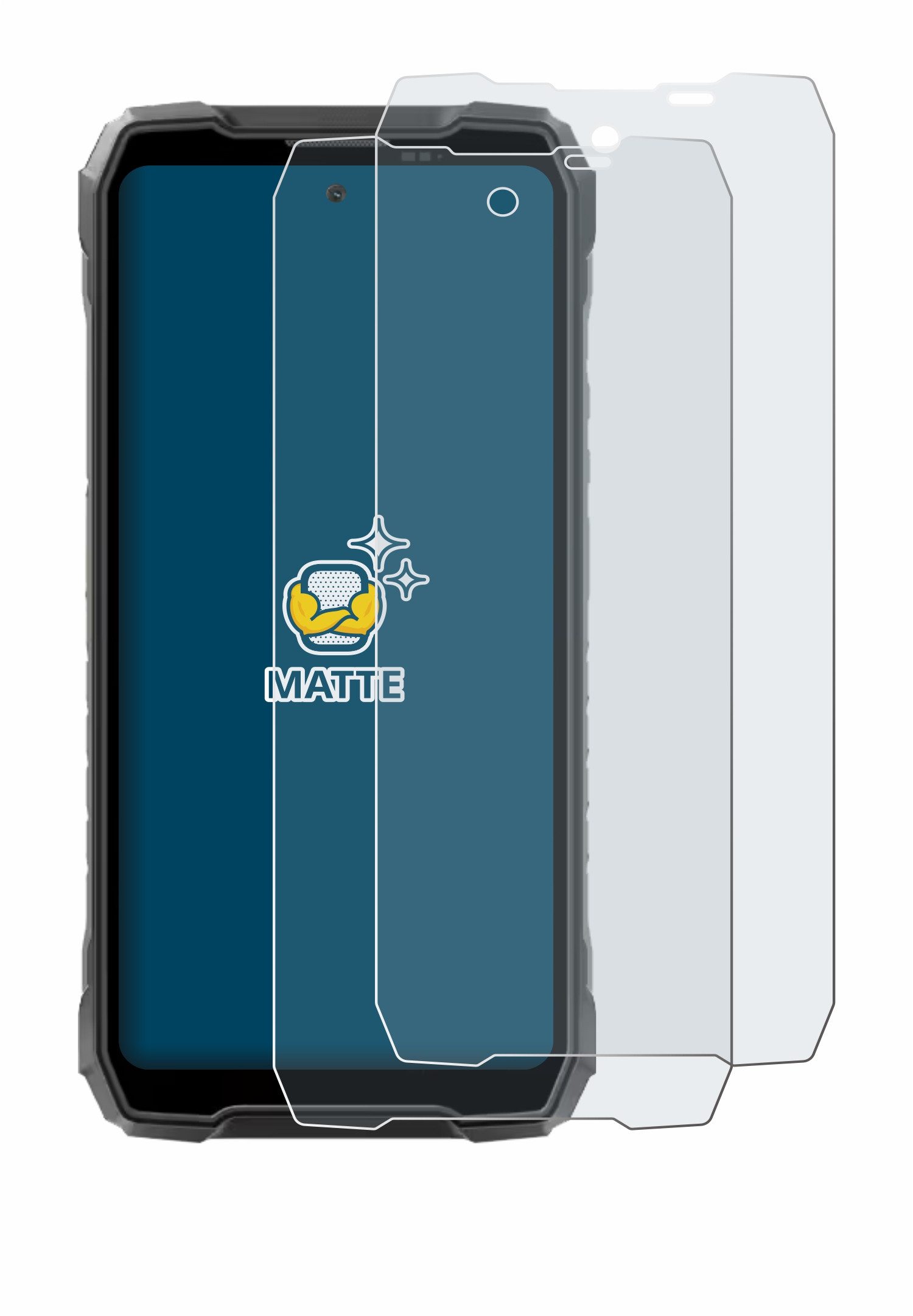 BROTECT Displayschutzfolie Schutzfolie für Blackview Rock 5, 2 Stück, Displayschutz Schutz Folie Matt Entspiegelungsfolie