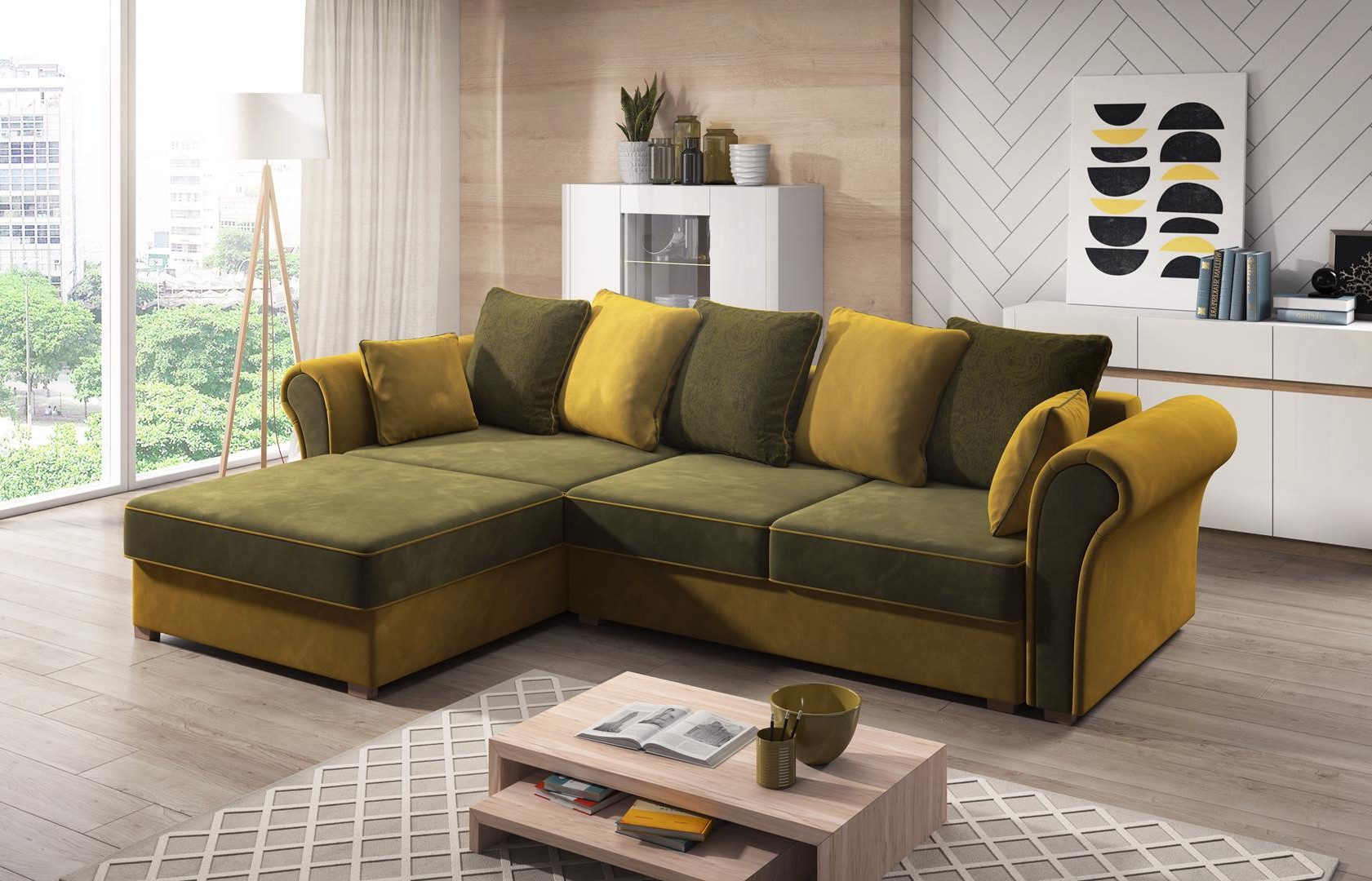 Xlmoebel Ecksofa Designer Wohnlandschaft in L-Form mit hoher Polsterung und Komfort, Hergestellt in Europa