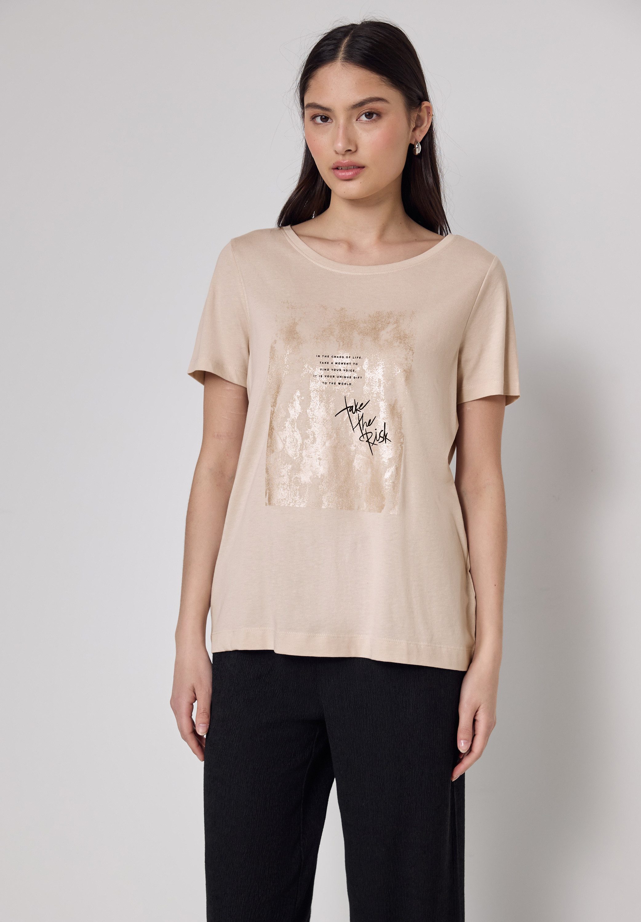 STREET ONE STUDIO T-Shirt, im soften Baumwoll-Mix günstig online kaufen