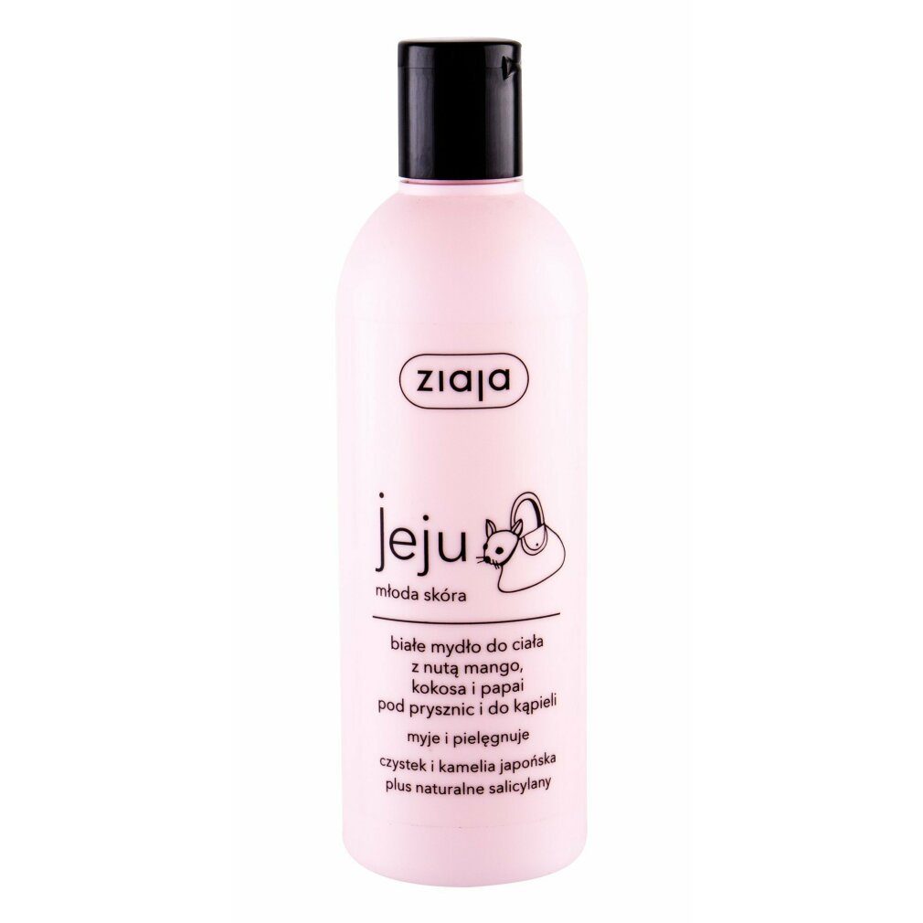 Ziaja Duschgel Jeju weiße Körperseife für Dusche und Bad 300ml