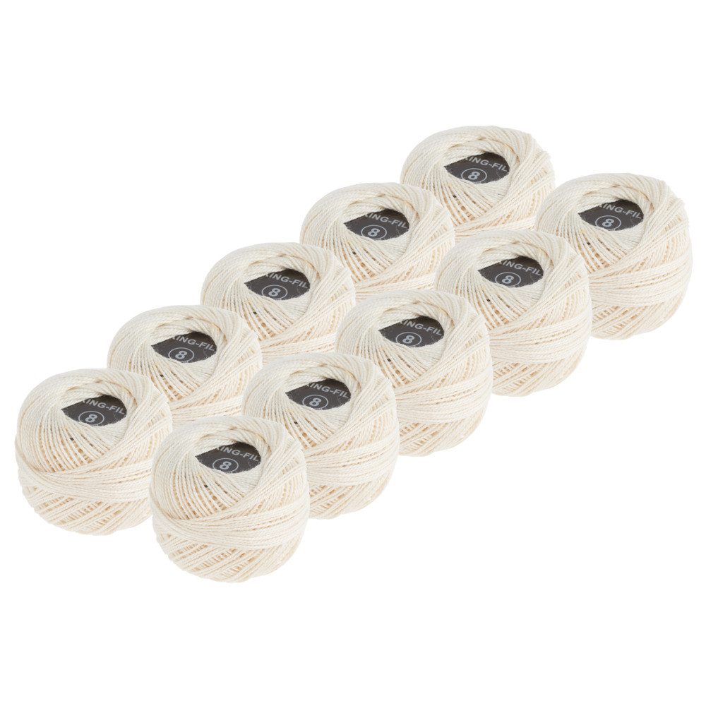 VBS XXL Häkelgarn creme Häkelwolle, 30 m, 10 Rollen