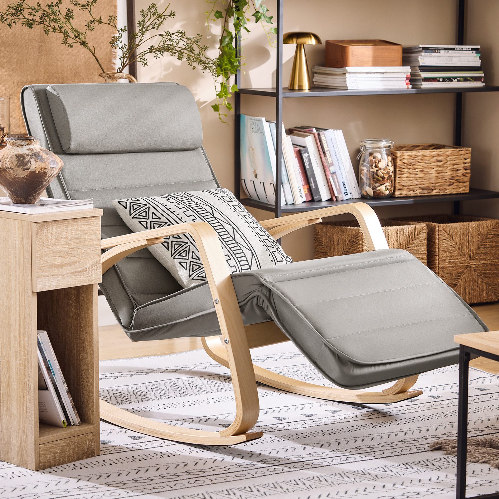SoBuy Schaukelstuhl FST16, Schwingsessel Relaxsessel 5-Fach günstig online kaufen