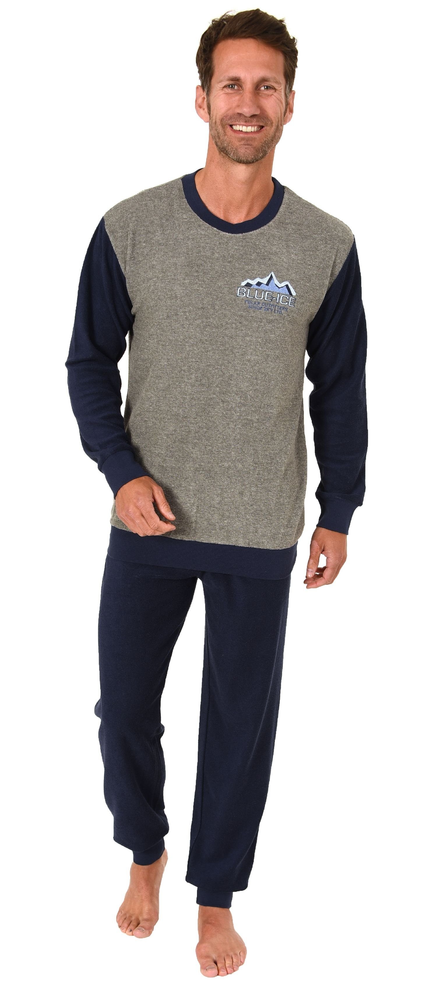 Normann Pyjama Herren Frottee Pyjama langarm günstig online kaufen