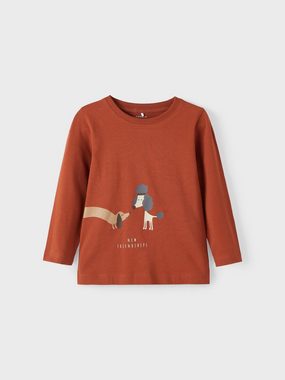 Name It Longsleeve Name It Jungen Longsleeve mit Print aus Bio-Baumwolle (1-tlg) mit Frontprint