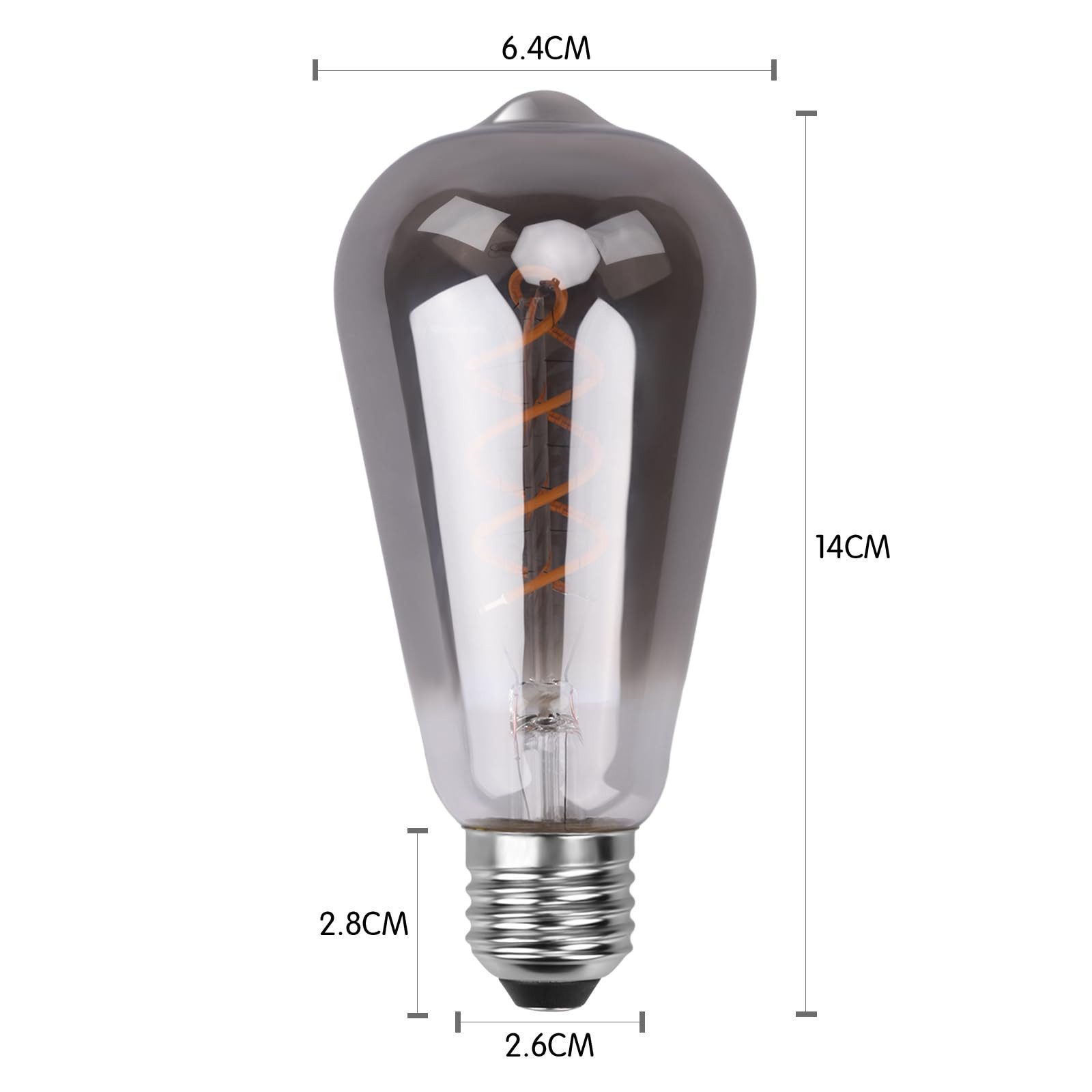 Kityhome LED-Leuchtmittel 3 Set Edison Vintage günstig online kaufen