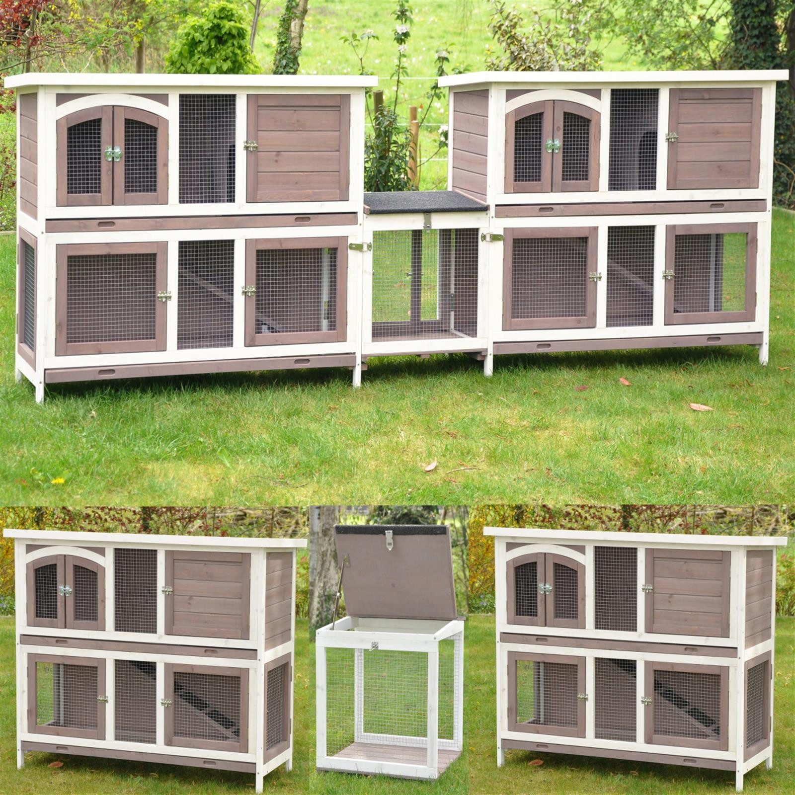 nanook Kleintierkäfig XXL Doppel Hasenstall Kombination günstig online kaufen