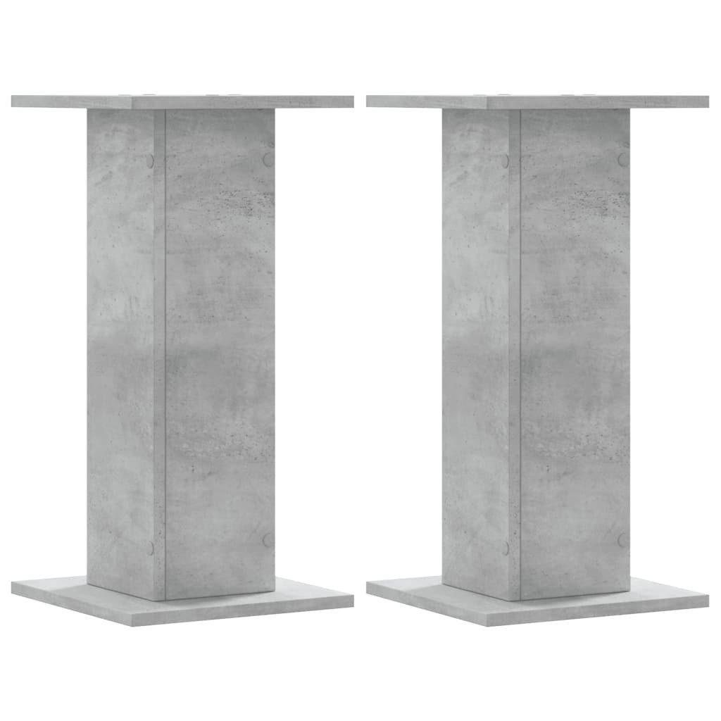 vidaXL Blumenständer Pflanzenständer 2 Stk. Betongrau 30x30x60 cm Holzwerkstoff (1 St)