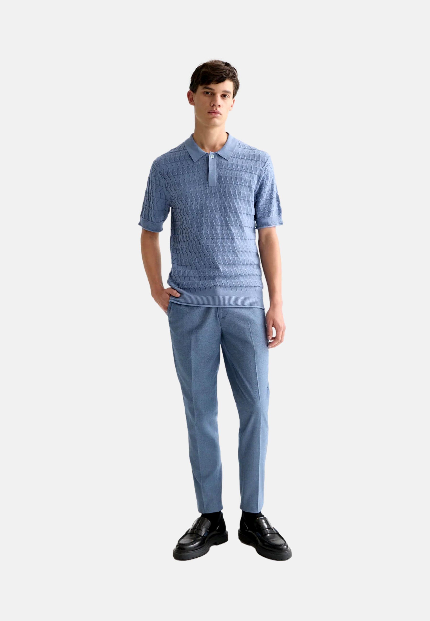 Scotch & Soda Poloshirt Poloshirt Kurzarmshirt mit Polokragen (1-tlg., 1)